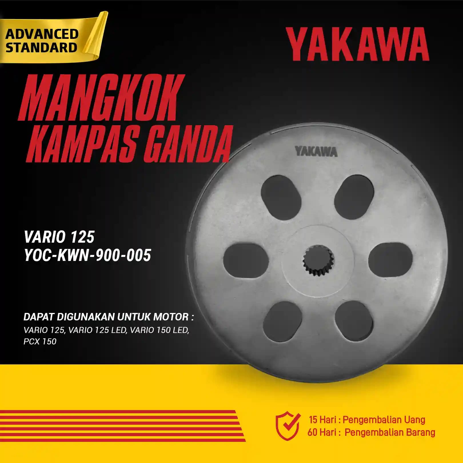 Mangkok Kampas Ganda Vario 125