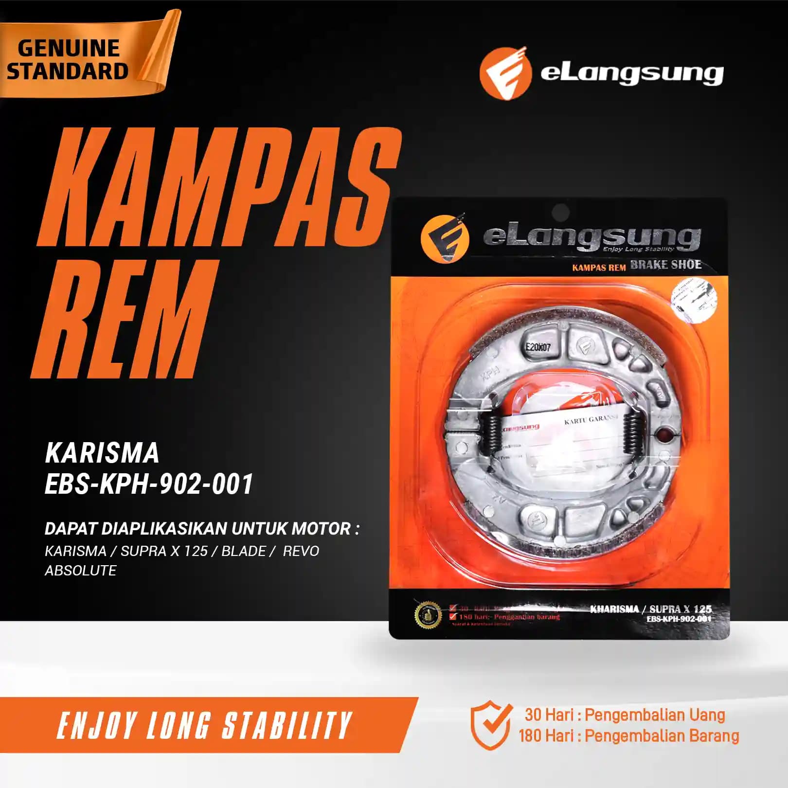 Kampas Rem Karisma