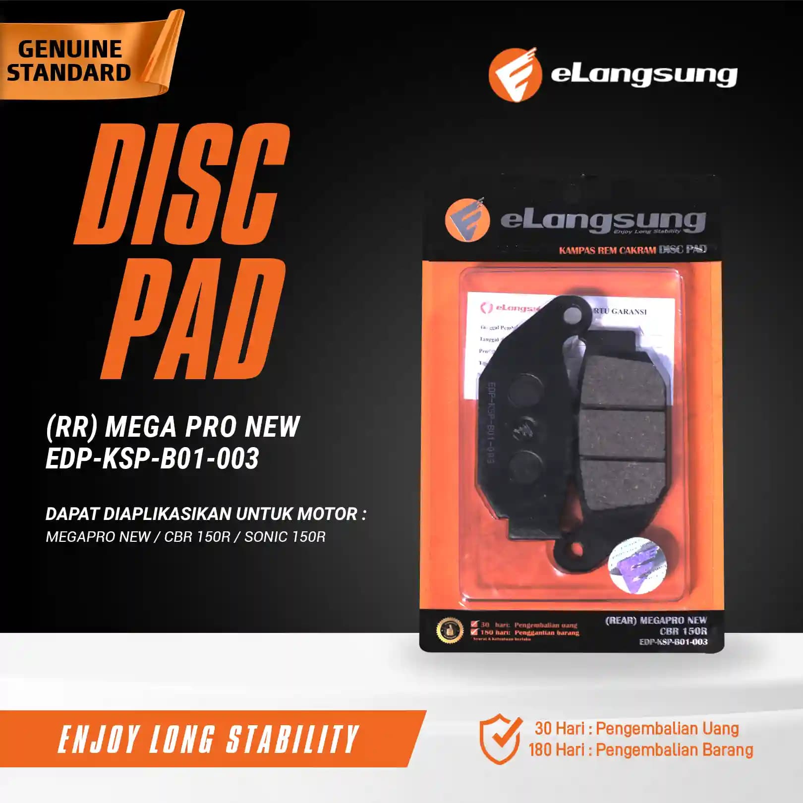 Disc Pad (RR) Mega Pro New