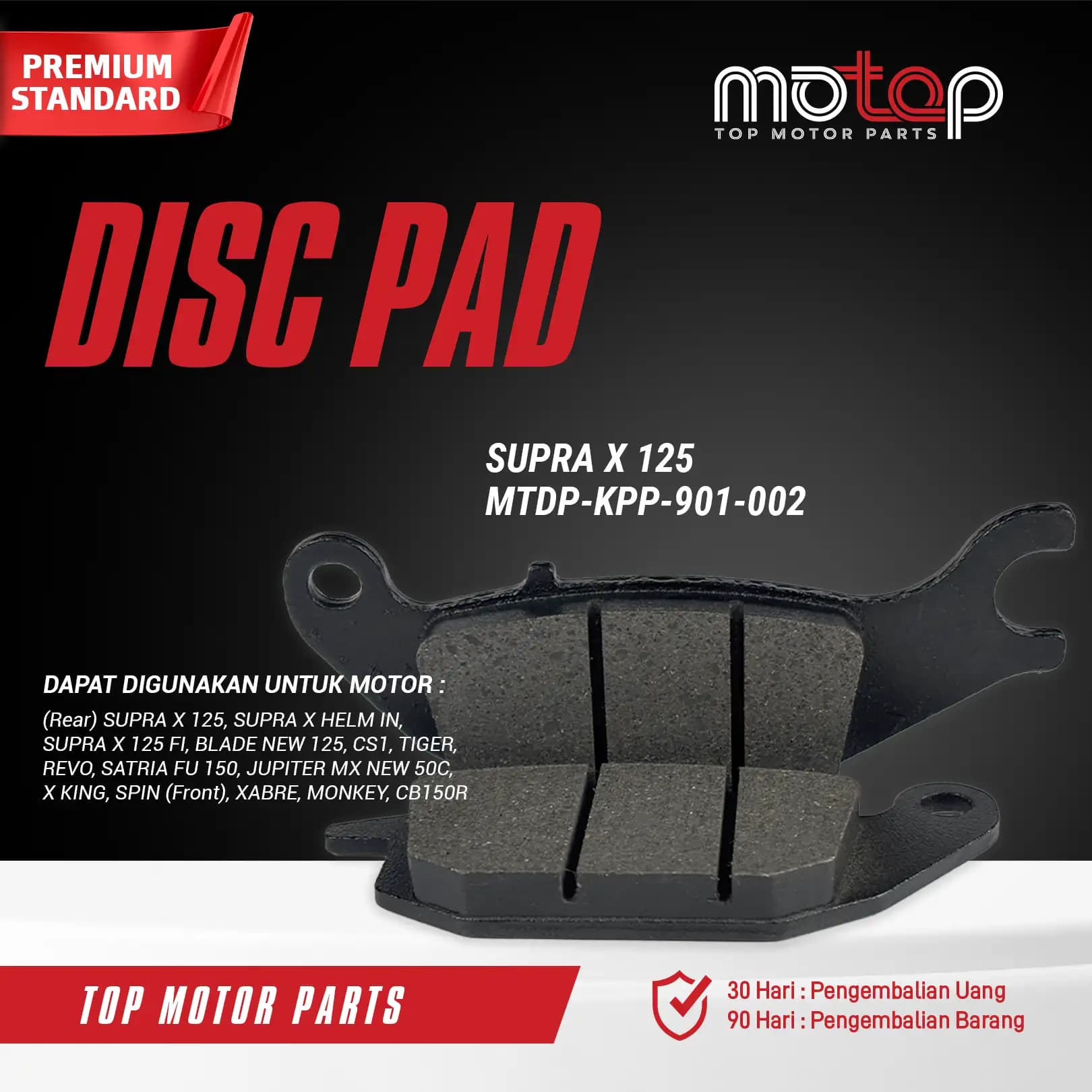 Disc Pad Supra X 125