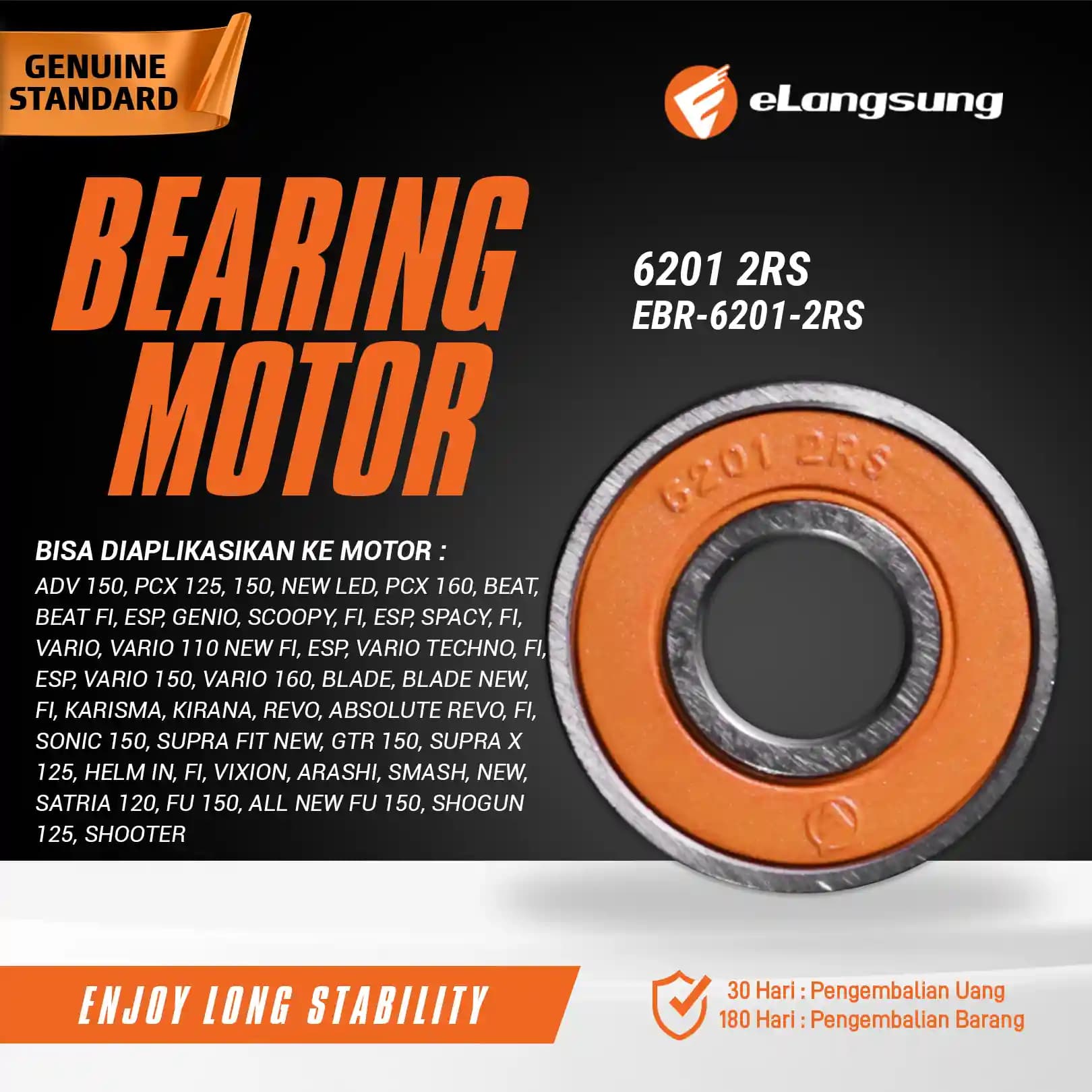 Bearing EBR-6201-2RS