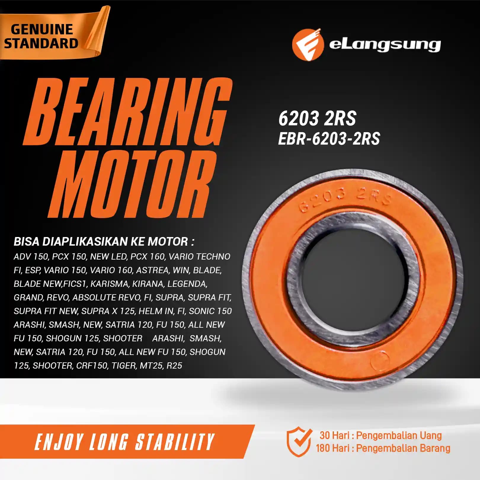 Bearing EBR-6203-2RS