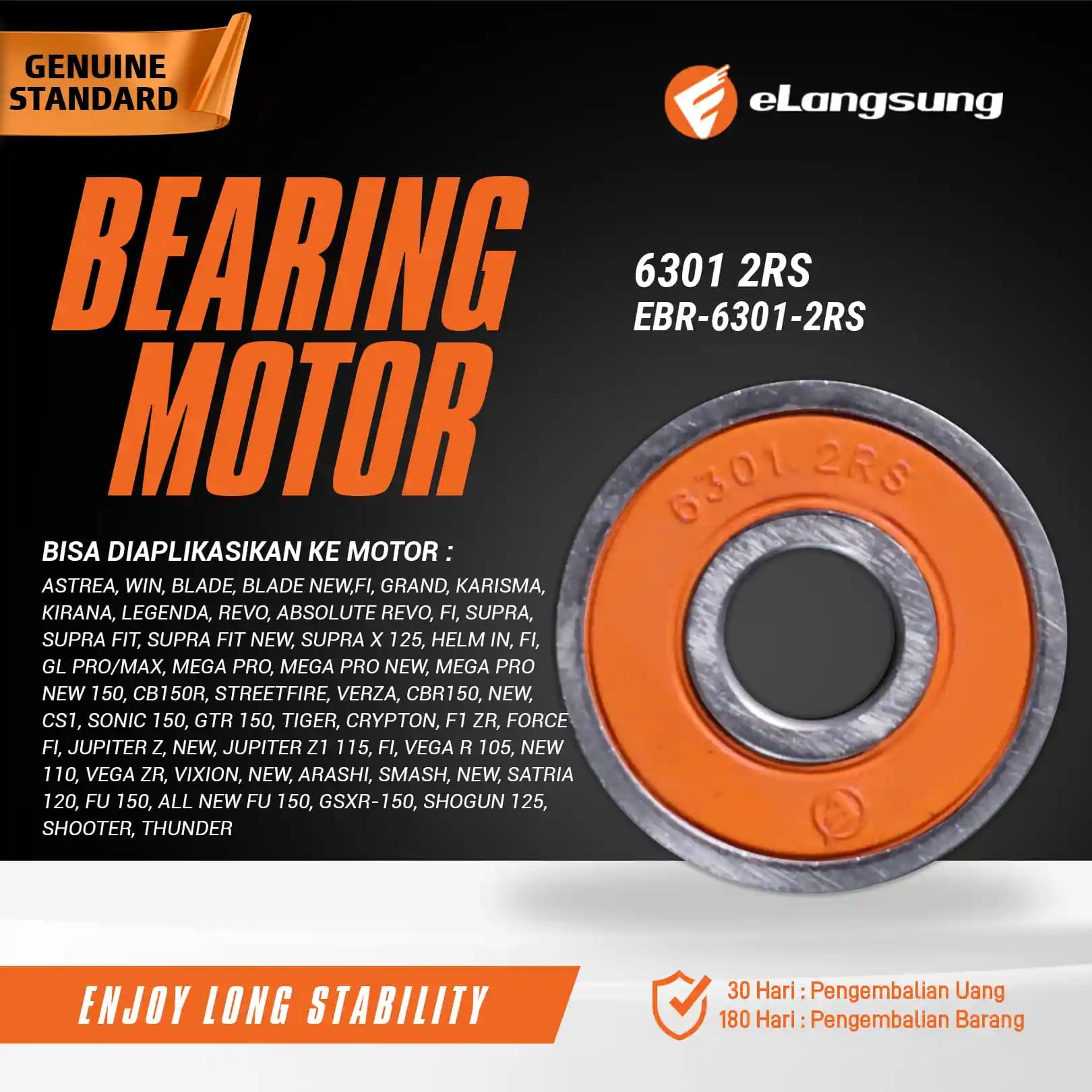 Bearing EBR-6301-2RS
