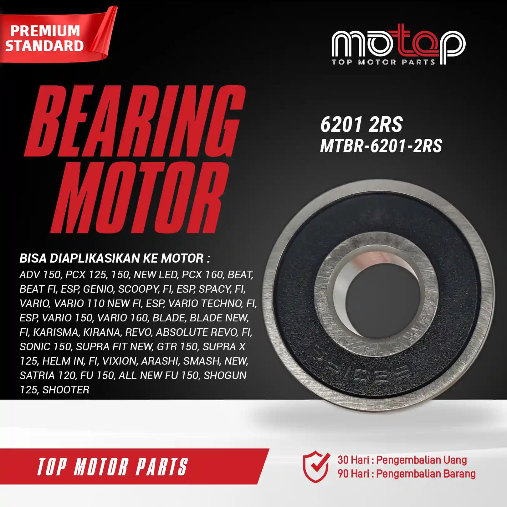 Bearing MTBR-6201-2RS