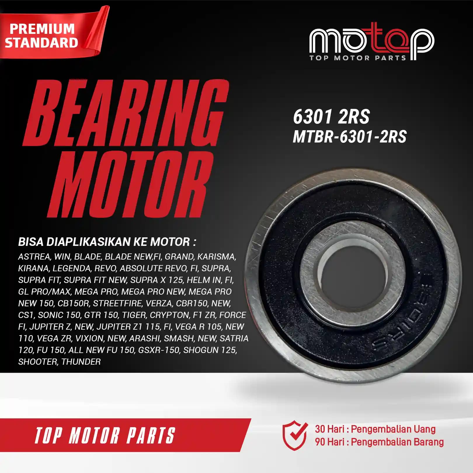 Bearing MTBR-6301-2RS