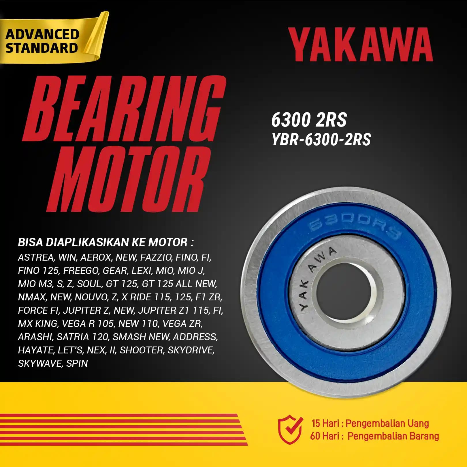 Bearing YBR-6300-2RS