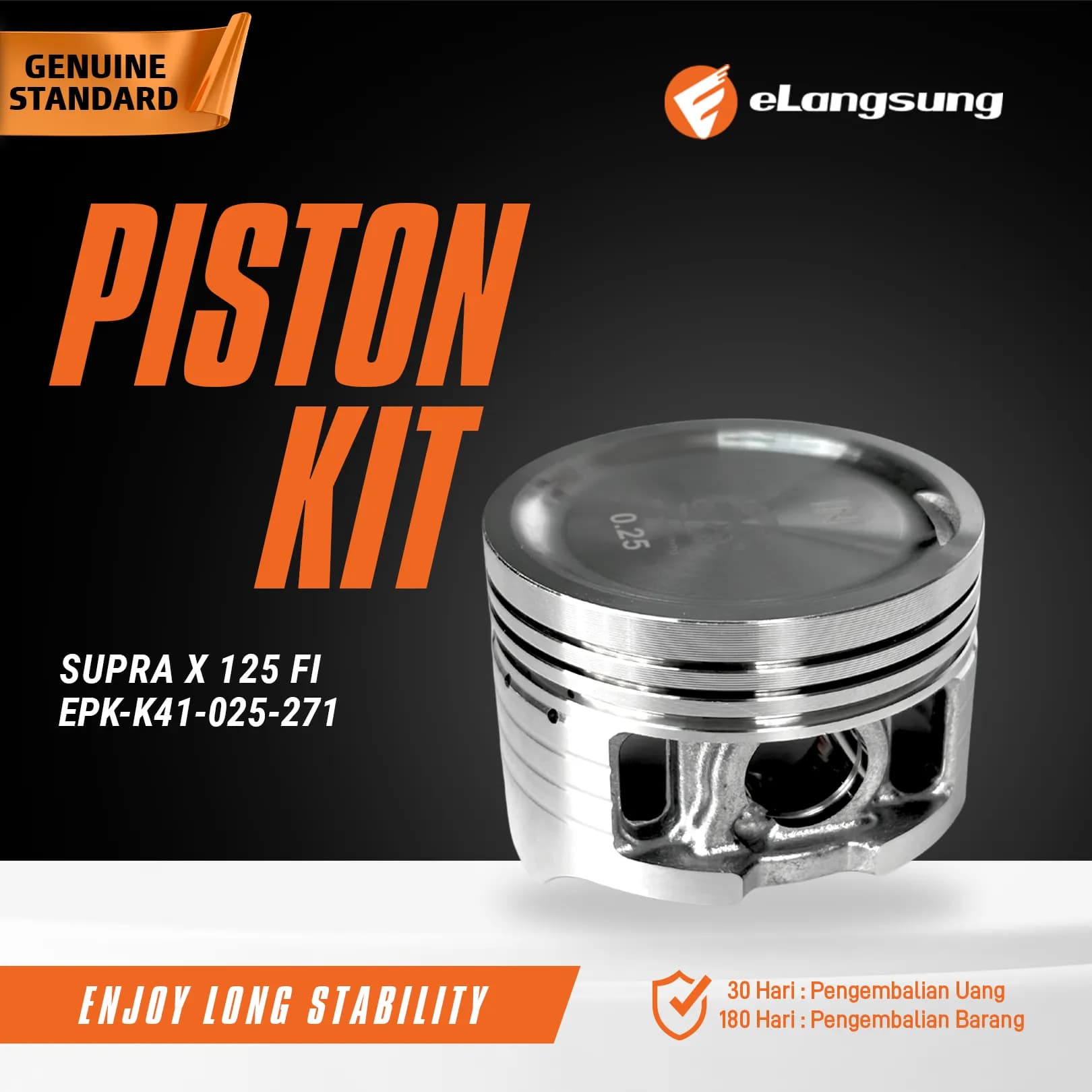 Piston Kit 0.25 Supra X 125 FI