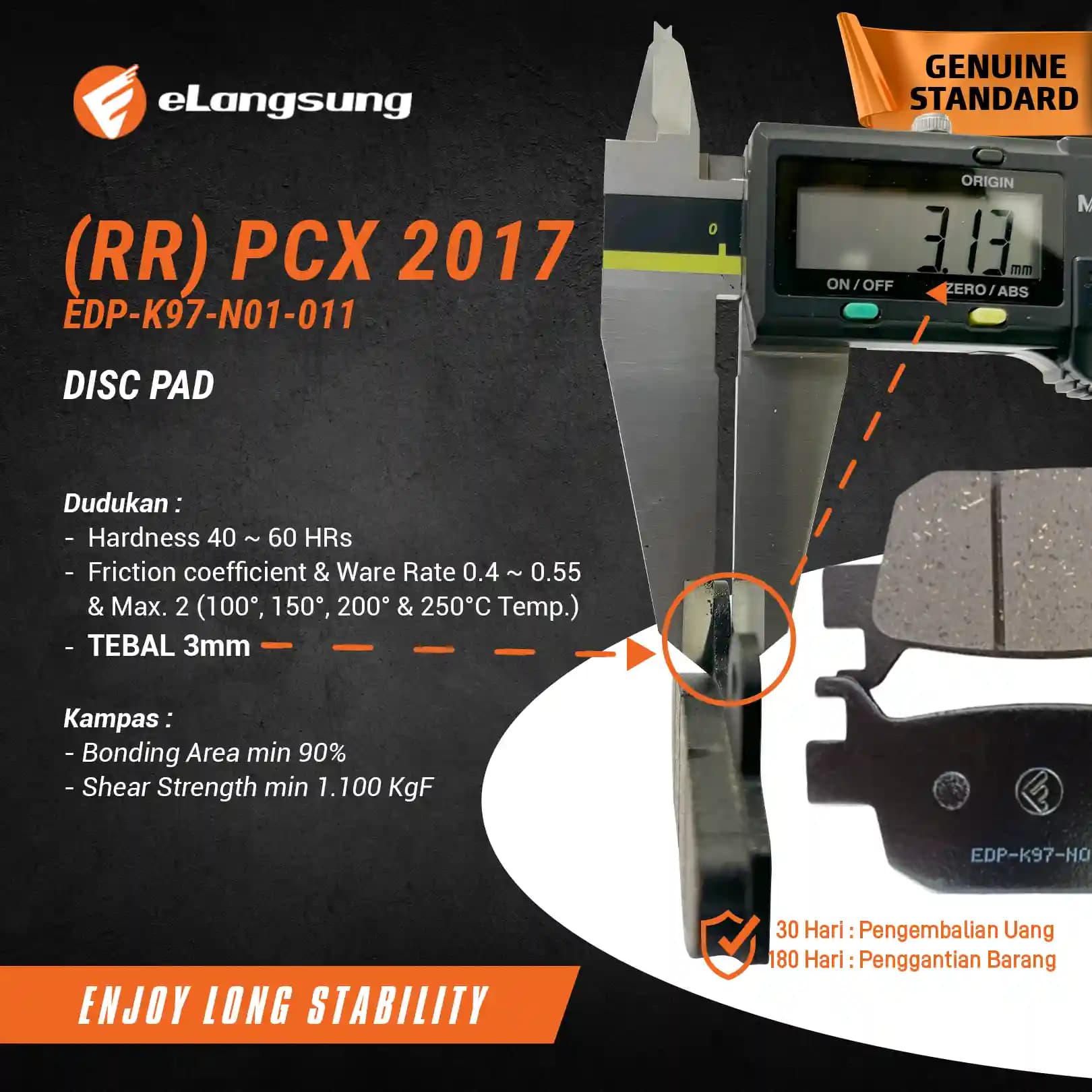 Disc Pad (RR) PCX (2017)