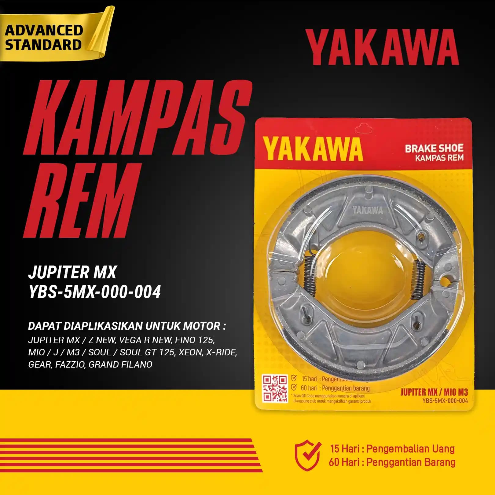 Kampas Rem Jupiter MX